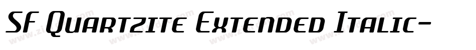 SF Quartzite Extended Italic字体转换